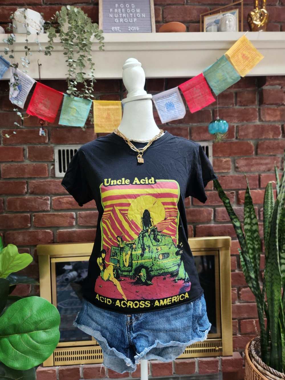 Uncle Acid & The Deadbeats Acid Across America 2014 Tour Tee Double Sided T